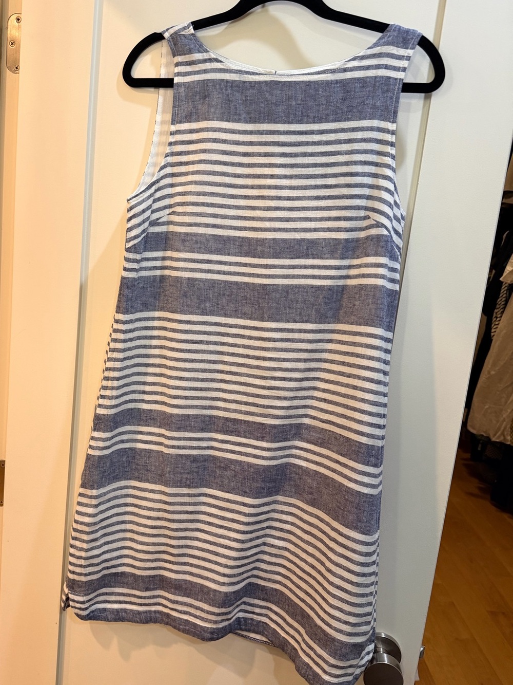 beachlunchlounge Navy and White Striped Summer Dress
